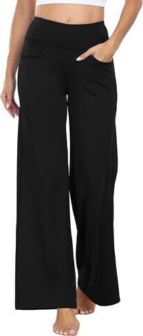 CADMUS High Waist Yoga Pants Women Wide Leg Pants with Pockets Stretch Dress Casual Sweatpants Petite/Regular/Tall in Saudi Arabia