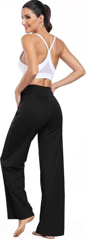 CADMUS High Waist Yoga Pants Women Wide Leg Pants with Pockets Stretch Dress Casual Sweatpants Petite/Regular/Tall in Saudi Arabia