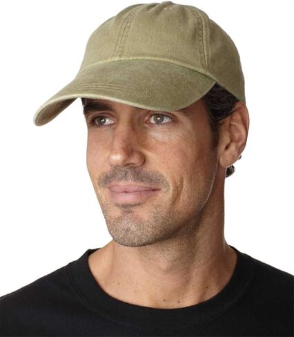 Keklle Adams Sunbuster صبغة مصبوغة غطاء Twill مع حافة طويلة إضافية (khaki) (الكل) in Saudi Arabia