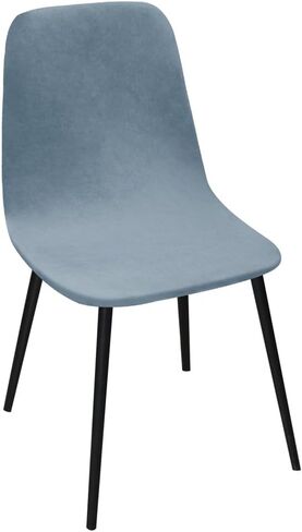 2 Pack Velvet Dining Room Shell Chair Covers Slipcovers Washable Removable Mid Century Modern Armless Curved Chair Protector for Home Decor Living Room in Kuwait