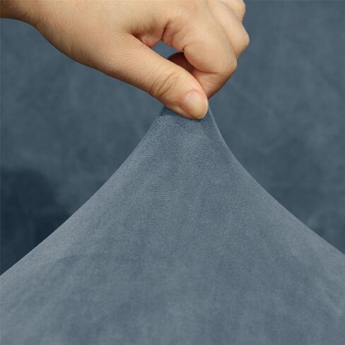 2 Pack Velvet Dining Room Shell Chair Covers Slipcovers Washable Removable Mid Century Modern Armless Curved Chair Protector for Home Decor Living Room in Kuwait