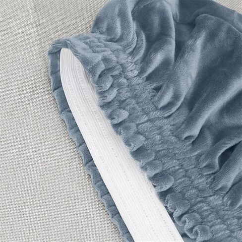 2 Pack Velvet Dining Room Shell Chair Covers Slipcovers Washable Removable Mid Century Modern Armless Curved Chair Protector for Home Decor Living Room in Kuwait