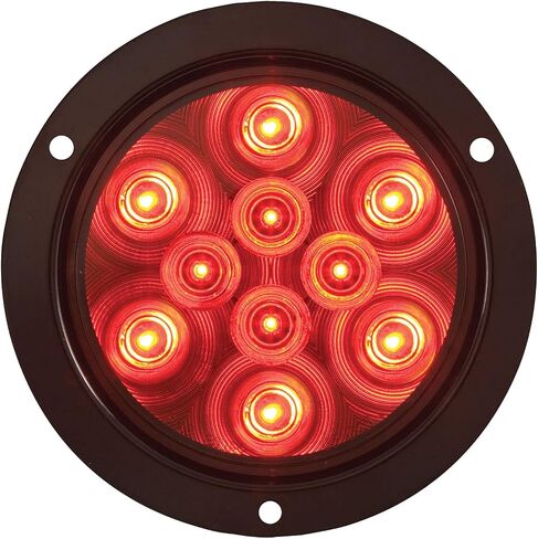 Optronics STL42RBP Red 4" Round Sealed LED Light with Mounting Flange in Saudi Arabia