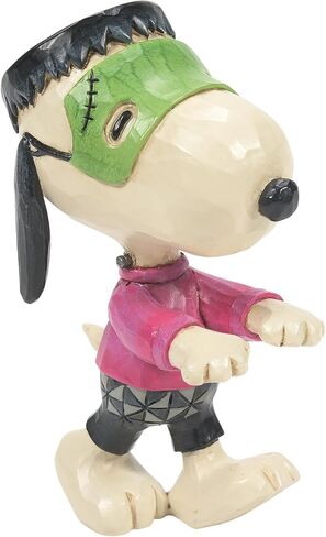 Enesco Peanuts by Jim Shore Halloween Collection Snoopy in Monster Costume Miniature Figurine- Stone Resin Hand Crafted Painted Collectible Peanuts Snoopy Mini Figurines Home Decor Statue, 3.35 Inch in Saudi Arabia