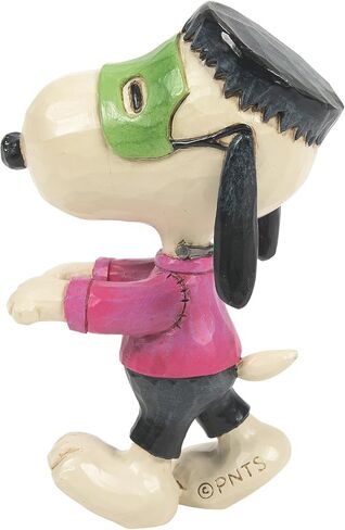Enesco Peanuts by Jim Shore Halloween Collection Snoopy in Monster Costume Miniature Figurine- Stone Resin Hand Crafted Painted Collectible Peanuts Snoopy Mini Figurines Home Decor Statue, 3.35 Inch in Saudi Arabia