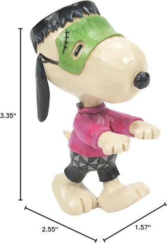 Enesco Peanuts by Jim Shore Halloween Collection Snoopy in Monster Costume Miniature Figurine- Stone Resin Hand Crafted Painted Collectible Peanuts Snoopy Mini Figurines Home Decor Statue, 3.35 Inch in Saudi Arabia