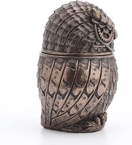 Veronese Design 3 3/8" Steampunk Owl Resin Figurine Secret Stash Box Cast Bronze Finish in Saudi Arabia
