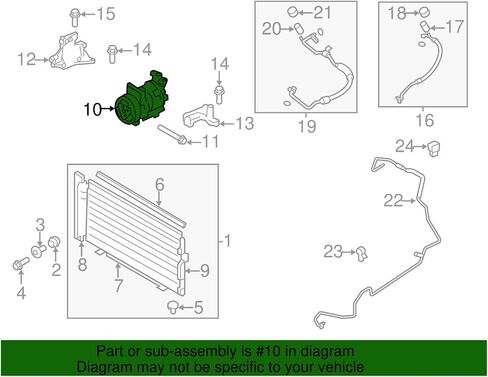 Subaru 2008-2020 Subaru A/C Assembly Assembly Forester Sti 73111FG002 Genure OEM in Saudi Arabia