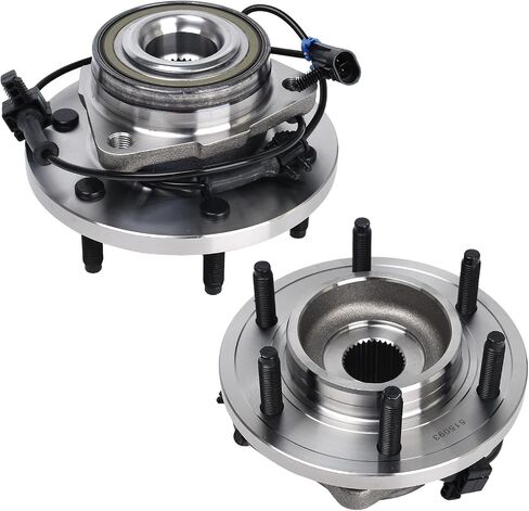 Kusatec 515093 2PCS محمل العجلات الأمامية وتجميع المحور متوافق مع 2006-2010 Hummer H32009-2010 H3T ، 6 Lug Bolts w/ABS in Saudi Arabia