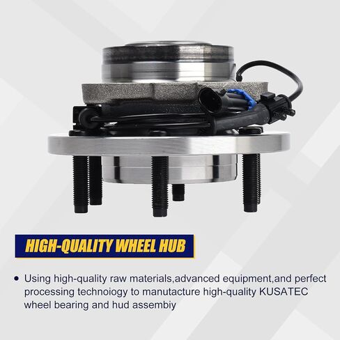 Kusatec 515093 2PCS محمل العجلات الأمامية وتجميع المحور متوافق مع 2006-2010 Hummer H32009-2010 H3T ، 6 Lug Bolts w/ABS in Saudi Arabia