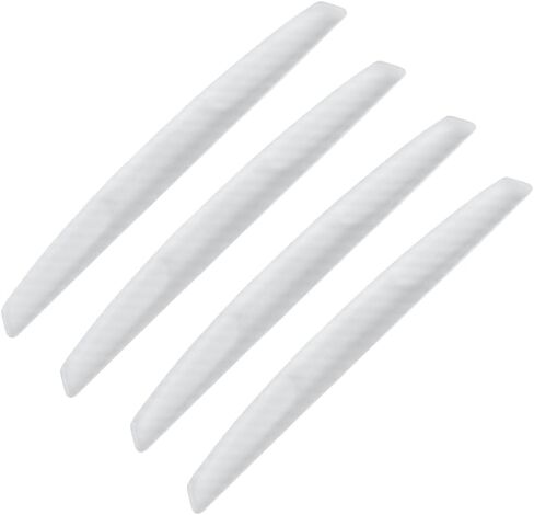 TANGSEN 4Pcs 6 inch Universal 3D Carbon Fiber Texture Automotive Door Edge Buffer Trim Strip Paint Protector Cover Scratch Non-Marking Black Silicone Personalize Bar Sticker in Saudi Arabia