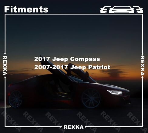REXKA 15PCS مقاطع صب الوفير الأمامية أسفل الدبوس الدبوس للغطاء لجيب 6508947AA باتريوت بوصلة in Saudi Arabia