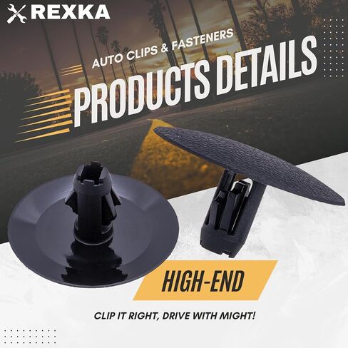 Rexka 10pcs Hood Insulator Pad Liner Clip 2004-2023 Subaru 90814FC001 Forester ، Impreza ، Legacy ، Outback ، Tribeca in Saudi Arabia