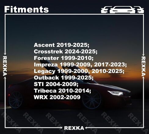 Rexka 10pcs Hood Insulator Pad Liner Clip 2004-2023 Subaru 90814FC001 Forester ، Impreza ، Legacy ، Outback ، Tribeca in Saudi Arabia