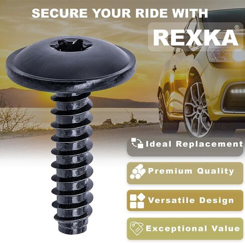 Rexka 15pcs M4.8-1.61 x 18mm T25 Torx Truss Head Tapping Tapping لـ BMW 07146963883 Night Vision Camera E60 E63 E64 E65 E66 E67 & VW Audi N9075801 in Saudi Arabia