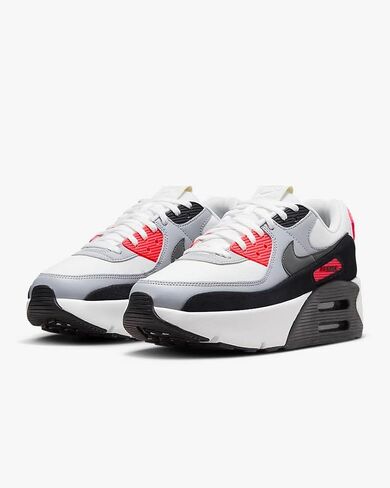 Nike Air Max 90 LV8 أحذية نسائية (FD4328-106 ، وايت/آشن لائحة/خفيفة أوريوود براون/أسود) الحجم 8.5 in Saudi Arabia