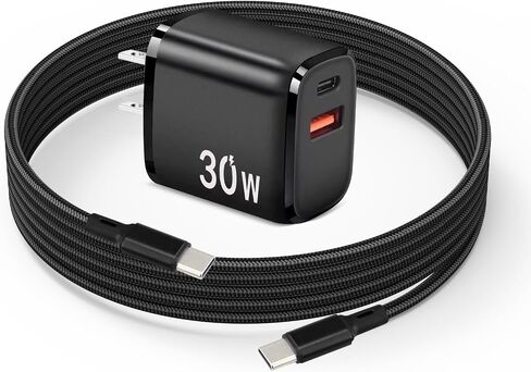 PD 65W USB C Fast Charger for DJI Neo, Air 3S, Mini 4K, Mini 4 Pro, Mini 2 SE, Avata 2, Mavic 3 Drones, Dual Port USB + Type C Wall Charger with C to C Charging Cable for DJI FPV Accessories, 6ft Long in Saudi Arabia