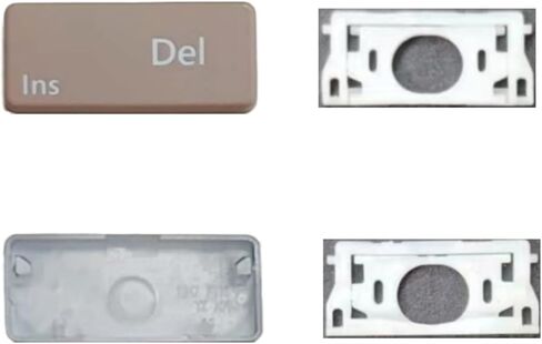 استبدال مفاتيح Keycap keycap replace del/ins متوافق مع الكمبيوتر المحمول السطحي 3/4/5 13.5/15inch 1867 1868 1872 1873 1950 1951 1952 1953 لوحة مفاتيح DEL/INS (أسود) in Kuwait