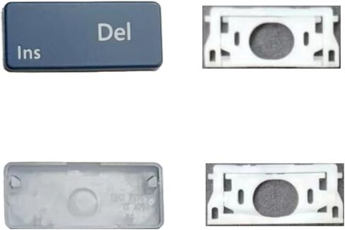 استبدال مفاتيح Keycap keycap replace del/ins متوافق مع الكمبيوتر المحمول السطحي 3/4/5 13.5/15inch 1867 1868 1872 1873 1950 1951 1952 1953 لوحة مفاتيح DEL/INS (أسود) in Kuwait