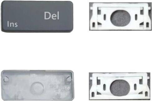 استبدال مفاتيح Keycap keycap replace del/ins متوافق مع الكمبيوتر المحمول السطحي 3/4/5 13.5/15inch 1867 1868 1872 1873 1950 1951 1952 1953 لوحة مفاتيح DEL/INS (أسود) in Kuwait