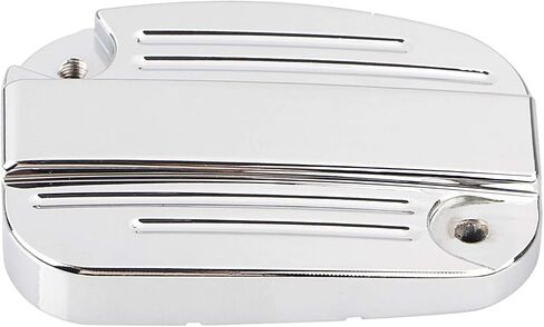 Pair Motorcycle Brake Master Cylinder Covers For Harley Touring Road King Street Tri Glide Ultra Classic VRSC,Chrome in Saudi Arabia