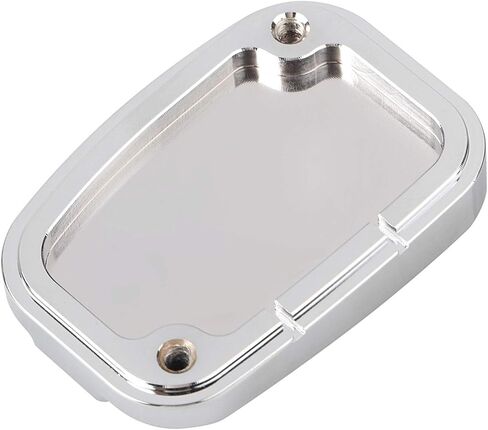 Pair Motorcycle Brake Master Cylinder Covers For Harley Touring Road King Street Tri Glide Ultra Classic VRSC,Chrome in Saudi Arabia