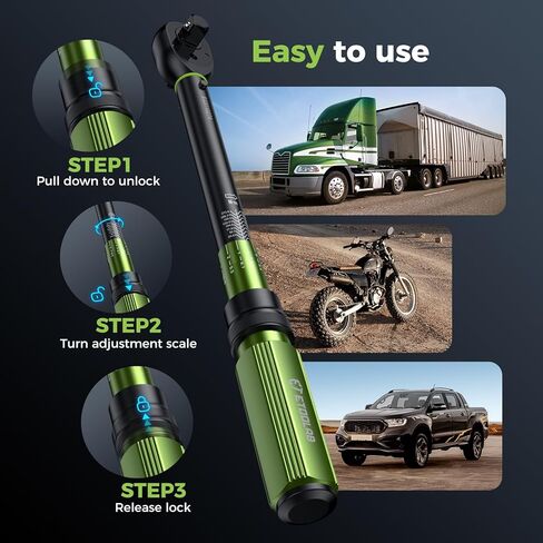 1/4 مفتاح عزم الدوران ، 52pcs ثنائية المدى 【10-230 in.lb/1-26 نانومتر】 ± 3 ٪ بوصة الدقة الجنيه وورش عزم الدور دراجة ، صيانة موتو in Kuwait