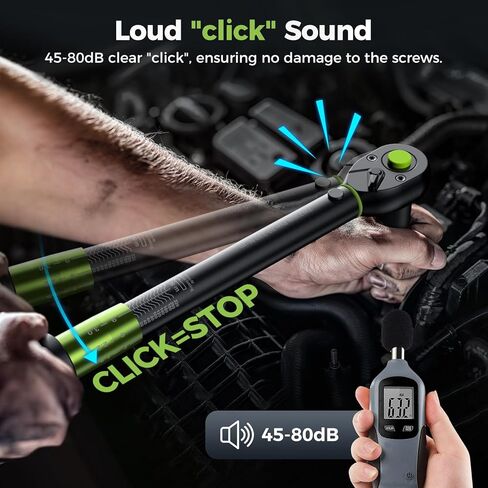 1/4 مفتاح عزم الدوران ، 52pcs ثنائية المدى 【10-230 in.lb/1-26 نانومتر】 ± 3 ٪ بوصة الدقة الجنيه وورش عزم الدور دراجة ، صيانة موتو in Kuwait