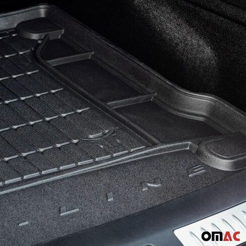حصيرة أو OMAC Premium Floor for Audi A5 Sportback 2018-2024 حصيرة السيارات الثقيلة للخدمة المائية جميعها مناسبة 3D مخصصة لمقدمة الرائحة ذات الرائحة TPE Laser Laser Non-Slip (Black) in Saudi Arabia