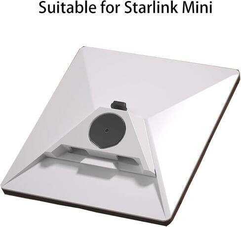 Starlink Mini Tripod Adapter, Aluminum Alloy Tripod Mount Adapter for Starlink Mini with 1/4"~20 Threaded Screw Compatible with Tripod, Fixing Clamp or Other Bracket with Pipe Adapter, Silver in Saudi Arabia