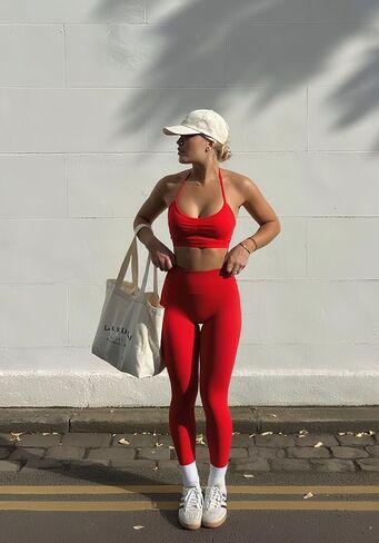 Sogetdo Leggings with Pockets for Women High Waistd No Front Seam Buttery Soft Stretchy Workout Running Gym Yoga Pants in Kuwait
