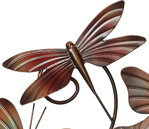 Touch of Class Butterfly Breeze Metal Wall Art Sculpture Multi Earth - Butterflies, Dragonflies - Hanging Sculptures for Bedroom, Bathroom, Living Room - Nature Decor in Saudi Arabia