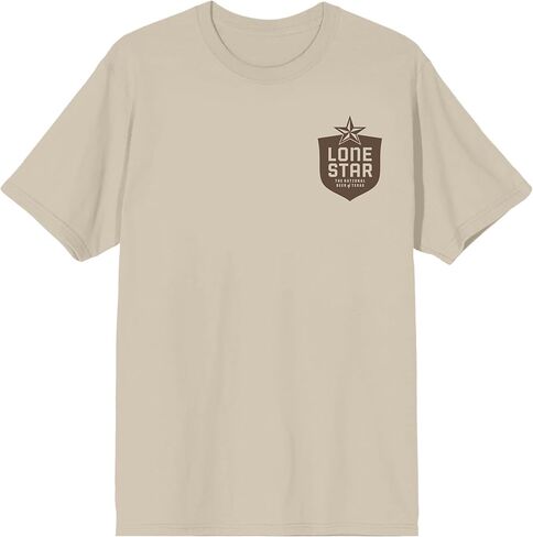 Lone Star Armadillo Drinking Rope Logo Adult Pelican Crew Neck Short Sleeve T-Shirt in Saudi Arabia