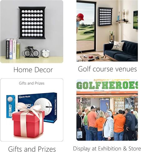 علبة عرض كرة جولف رائعة - حامل كرة الجولف شاشة الجدار جبل الظل مربع - ديكور المكتب وتخزين محلول لكرات الجولف in Kuwait