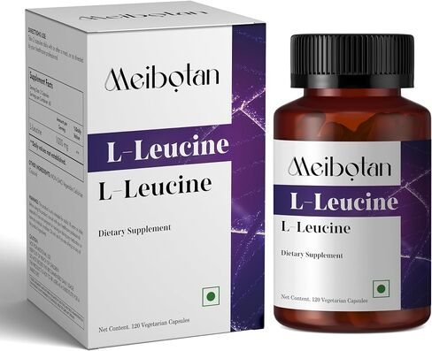 100% Pure L-Leucine 2000mg, Muscle Recovery and Support, Non GMO & Vegan - 60 Vegetarian Capsules in Saudi Arabia