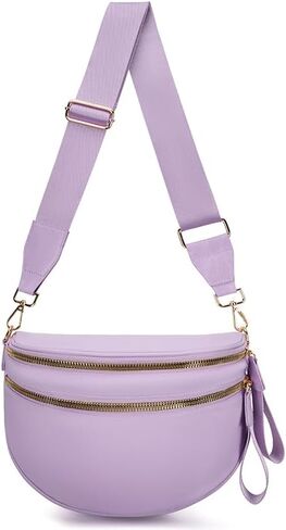 حقيبة Crossbody المتقلب للنساء الصلبة ألوان الصلابة الممرضة الخصر المتقلب وحقيبة محفظة الكتف واحد (Rose Red Pure) in Kuwait