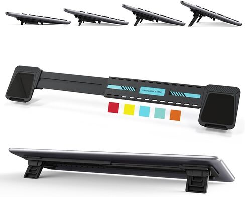 HONKID Adjustable Keyboard Riser, Computer Keyboard Stand for Desktop for Apple Magic Keyboard and Flat-Back Keyboards Only, Ergonomic Office Desk Accessories in Saudi Arabia
