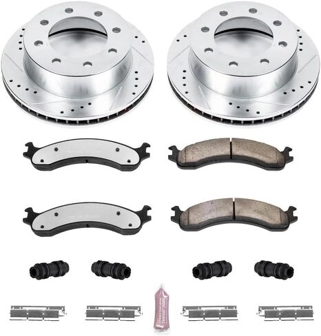 Power Stop K2156-36 Front Z36 Truck & Tow Brake Kit, Carbon Fiber Ceramic Brake Pads and Drilled/Slotted Brake Rotors in Saudi Arabia