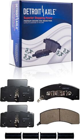 Detroit Axle - مجموعة الفرامل الأمامية لشيفروليه GMC K3500 دودج رام 2500 3500 بديل محفور ودوارات فرامل قرص محفورة in Kuwait