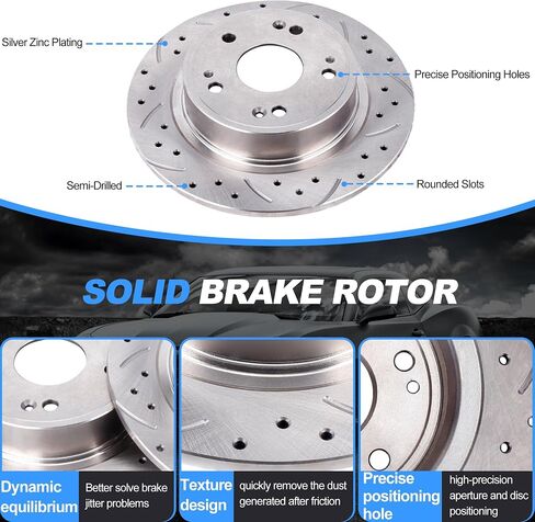 Rear Brake Pads And Rotors Kit Compatible With Acura Tsx 2009-2014,For Honda Accord 2008-2017 in Saudi Arabia