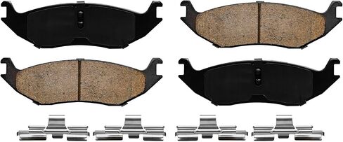 Detroit Axle - REAR Brake Kit for 2005-18 Dodge Ram 1500 04-09 Durango 07-09 Chrysler Aspen Disc Brake Rotors Brake Calipers Ceramic Brakes Pads 2007 2008 2009 Replacement: 13.86" inch Rotor in Saudi Arabia
