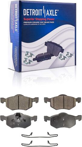 Detroit Axle - Brake Kit for 01-07 Ford Escape Mazda Tribute Mercury Mariner Front Disc Brake Rotors Ceramic Brakes Pads Rear Brake Drums Brake Shoes Replacement 2001 2002 2003 2004 2005 2006 2007 in Saudi Arabia