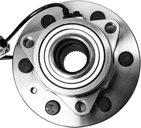 Front Wheel Hub and Bearing Assembly Left or Right Compatible Cadillac Escalade ESV EXT Chevrolet Avalanche Silverado Suburban Tahoe GMC Sierra Yukon Base XL 1500 AUQDD 515096 [ 6 Lug W/ABS AWD 4x4 ] in Saudi Arabia