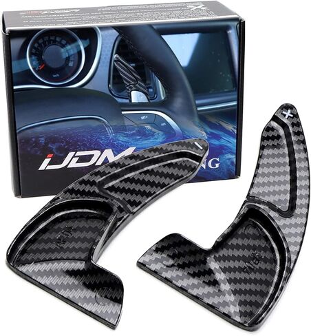 Ijdmtoy Twill-Rieve Carbon Live Pattern نمط أكبر مُلسِّز مُحَفَّر متدني متوافق مع Dodge Challenger Charger Durango ، Grand Cherokee ، 300/300C in Kuwait