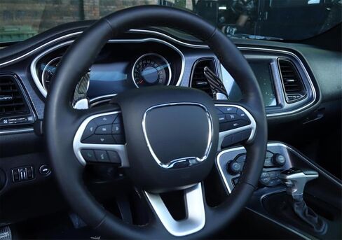 Ijdmtoy Twill-Rieve Carbon Live Pattern نمط أكبر مُلسِّز مُحَفَّر متدني متوافق مع Dodge Challenger Charger Durango ، Grand Cherokee ، 300/300C in Kuwait