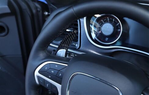 Ijdmtoy Twill-Rieve Carbon Live Pattern نمط أكبر مُلسِّز مُحَفَّر متدني متوافق مع Dodge Challenger Charger Durango ، Grand Cherokee ، 300/300C in Kuwait