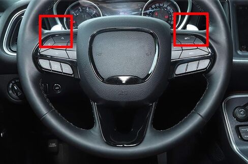 iJDMTOY Twill-Weave Carbon Fiber Pattern Style Larger Paddle Shifter Extensions Compatible with Dodge Challenger Charger Durango, Grand Cherokee, 300/300C in Saudi Arabia