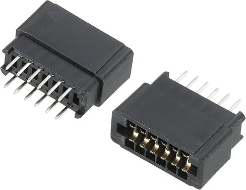 PATIKIL Card Edge Connector Black Socket Straight Connection 62 Pin 2.54mm Pitch for PCB Circuit Board, Game Console, Pack of 2 in Saudi Arabia