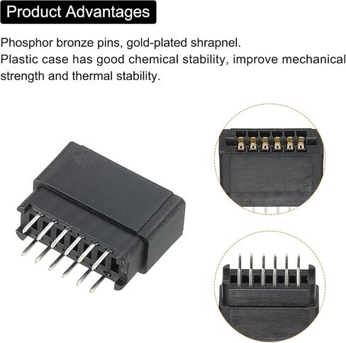 PATIKIL Card Edge Connector Black Socket Straight Connection 62 Pin 2.54mm Pitch for PCB Circuit Board, Game Console, Pack of 2 in Saudi Arabia
