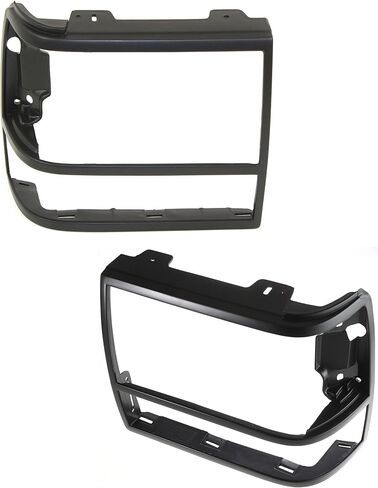 مجموعة باب المصابيح الأمامية Garage-Pro متوافقة مع Ford Explorer 1991-1994 ، Ranger 1989-1992 ، Bronco II 1989-1990 Driver and Passenger Side ، Black in Saudi Arabia